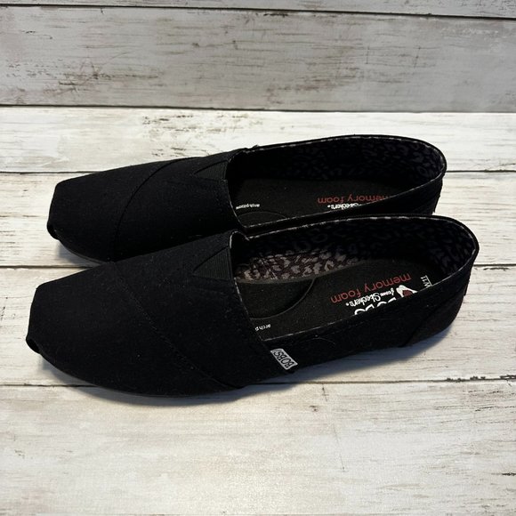 Women's Bobs Black Flats - Picture 5 of 6